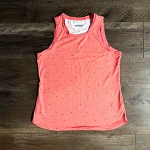 Columbia Peach Cloud Between Lines Omni Freeze Tank Top | Medium